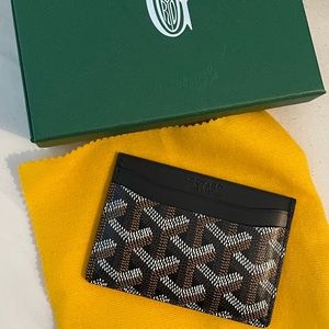 Black Goyard card case